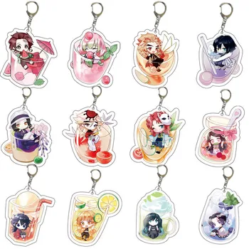 

Anime Cartoon Key Chain Keyring Demon Slayer Ghost Blade Kamado Tanjirou Kamado Nezuko Agatsuma Zenitsu wj123