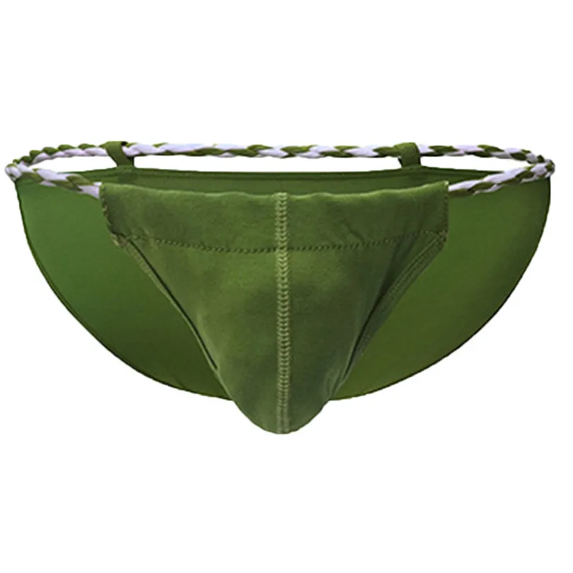 sexy lingerie sexy panties Fashion Men Cotton Underpants Tied rope briefs Tie-up Trousers High Fork Trousers Sexy Lingerie #3S20 (13)