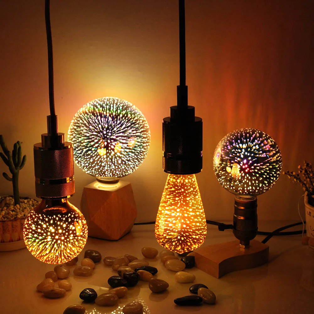 

TIANFAN LED Bar Atmosphere Light E27 Led Bulb 3D Vintage Decor Bulb 220V E27 Led Lights Christmas Led Lights For Room