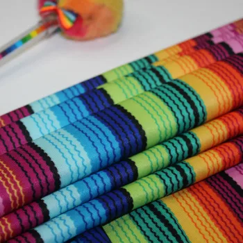 

Swimsuit Fabric Stripe Print Polyester Stretchy Swimwear Material 1 Yard