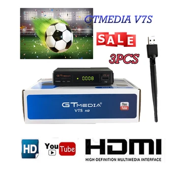 

Freesat V7 super receptor satellite 1080P HD DVB-S2 Satellite Receiver EU US Plug Set Top Box with Remote Controller &HDMI Cable
