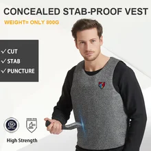 Hoge Kwaliteit Verborgen Steekwerende Vest Lichtgewicht Full Body Beveiliging Tactische Vest Body Armour