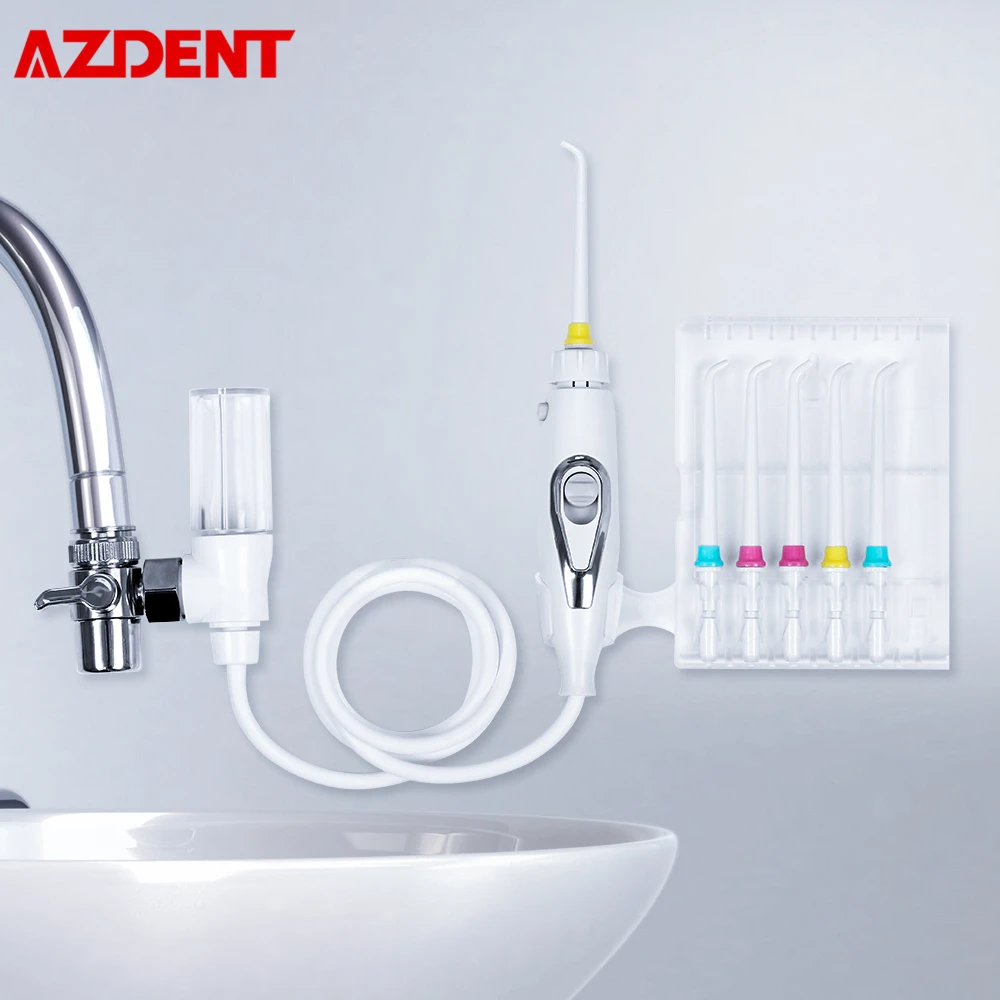 

6pcs Nozzle Faucet Oral Irrigator Water Dental Flosser Portable Water Jet Toothbrush Dental Irrigation Floss Teeth Cleaning