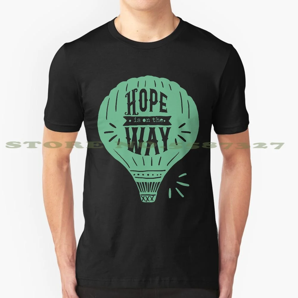 Hope Is On The Way' рубашка для помощи продовольствию и воде черно-белая футболка