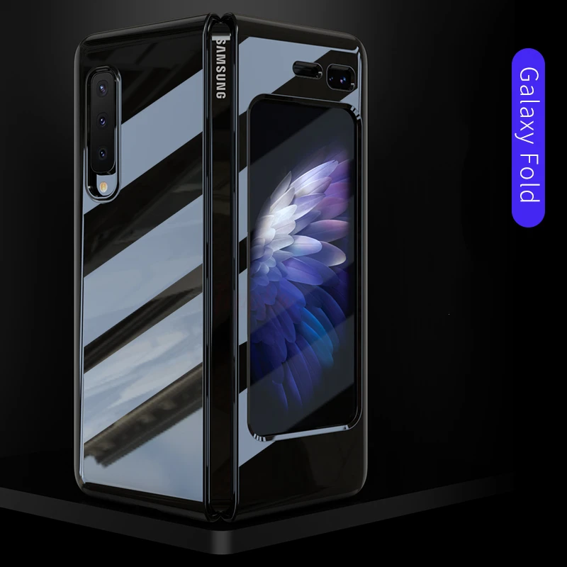 

For Samsung Galaxy Fold Case 360 Full Protection UV Porcelain Hard PC Phone Cover For Samsung Galaxy W2020 Mirror Funda