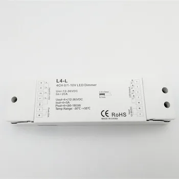 

5A*4CH 12-36VDC CV 0/1-10V Dimming Driver L4-L 4 in and 4 out Constant voltage dimmer driver Dimming Driver for Engineering