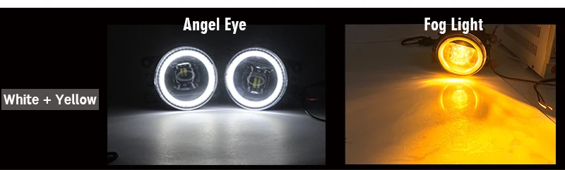 Cawanerl Автомобильный светодиодный противотуманный светильник глаза ангела дневного светильник DRL 12 В для Ford Mustang 2005 2006 2007 2008 2009 2010 2011 2012 2013
