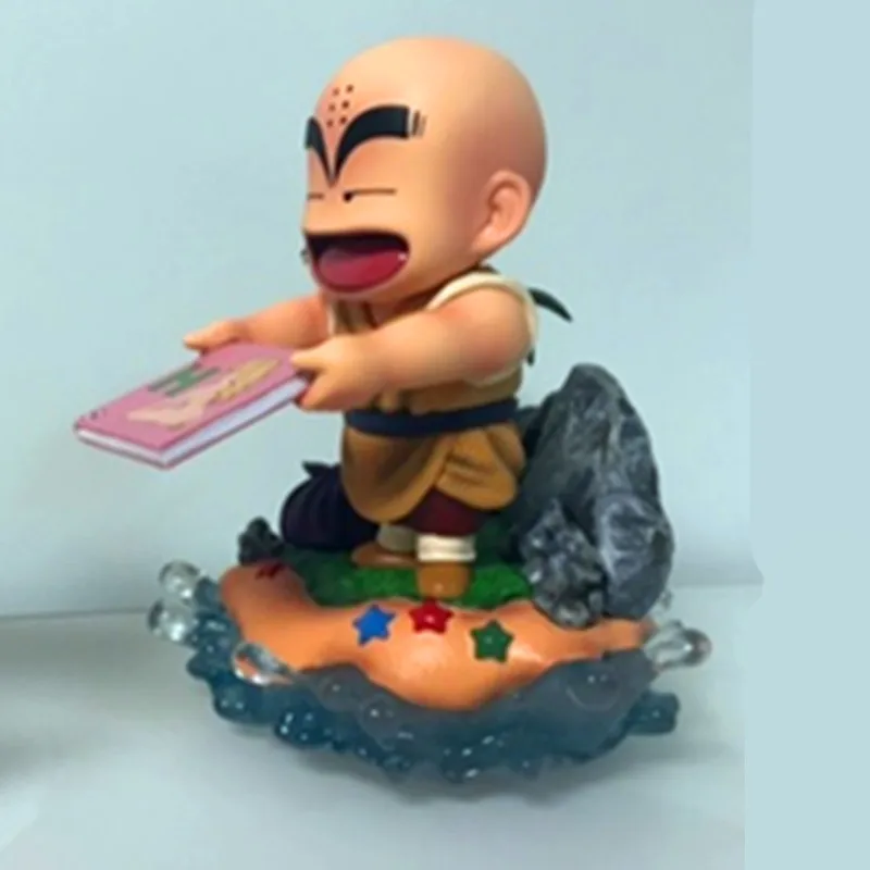 Аниме Dragon Ball Kuririn получить книги из мастер сцены GK смолы статуя фигурка Коллекция Модель игрушки домашний декор X3518