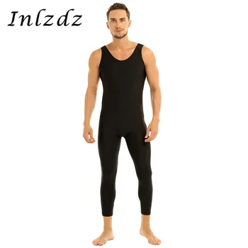 

Mens Gymnastics Leotard Unitard Ballet Bodysuit for Dancing Scoop Neck Skin-Tight Vest Male Gymnastics Ballet Leotard Dancewear