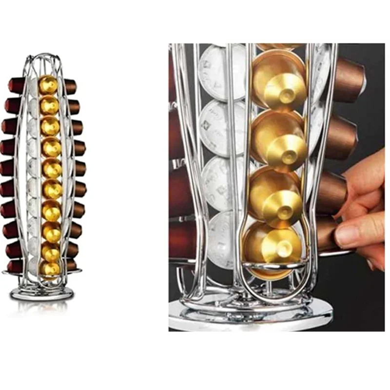 Kopi Pod Pemegang Rotatable Plating 
