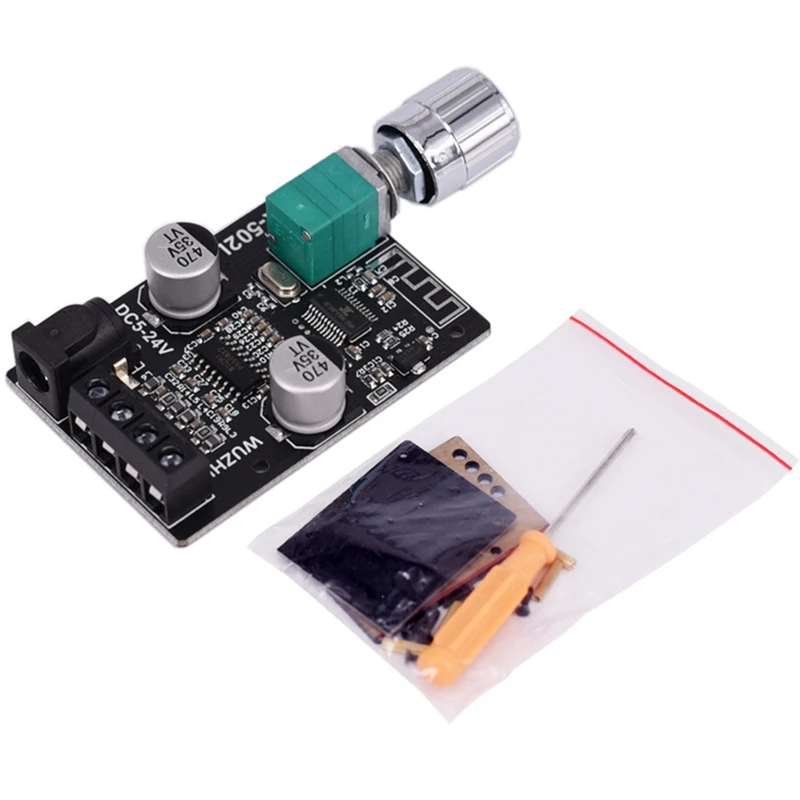Полный Bluetooth 5,0 беспроводной аудио цифровой усилитель мощности стерео плата 50Wx2 Bluetooth Amp Amplificador ZK-502L