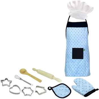 

11Pcs Kids Cooking and Baking Set Children Role Play Toy Kit Kitchen Utensils Baking Tools