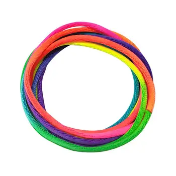 

10PCS Finger String Toy Rainbow Colored Cradle String Educational Playthings String Hand Game Supplies for Kids Children