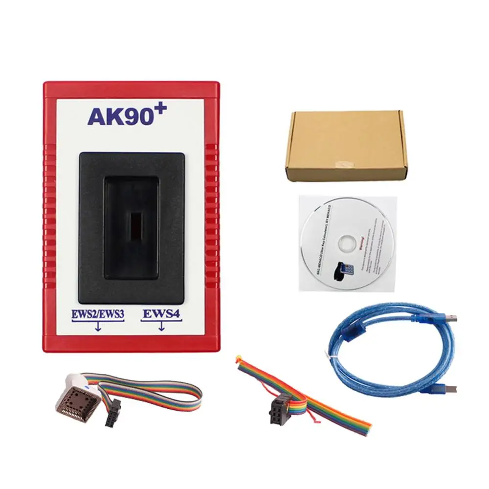 AK90 plus для BMW V3.19 + OBD2 автомобильный ключевой программатор CAS/EWS с 1995-2009 инструмент