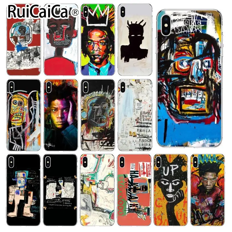 Ruicaica Michel Basquiat граффити искусство ТПУ мягкий чехол для телефона iPhone X XS MAX 6 6s 7 7plus 8