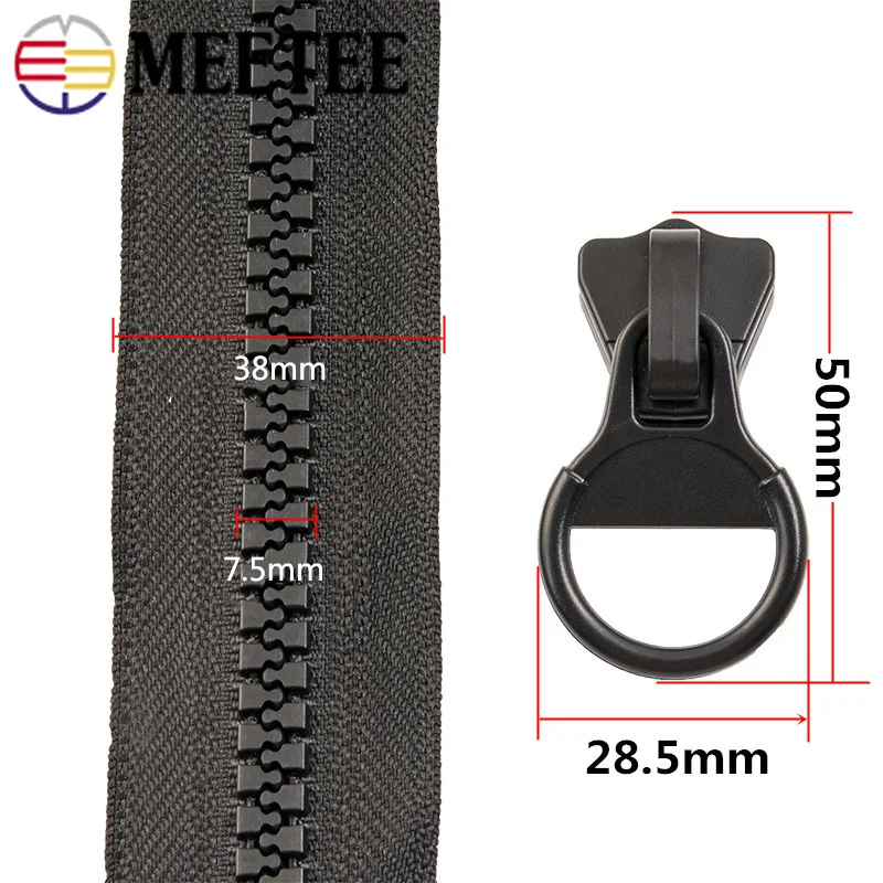 Meetee 1 шт. 60 300 см 8 # молния из смолы с открытым концом длинная застежка Сделай Сам