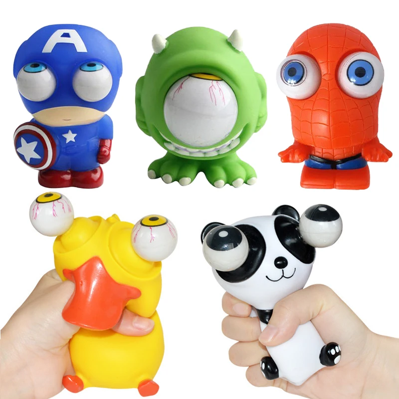 

Disney Spiderman Fidgets Toys Pinch Extrusion Antistress Decompression Relief Stress Anxiety Toys Interior Accessories Kids Gift