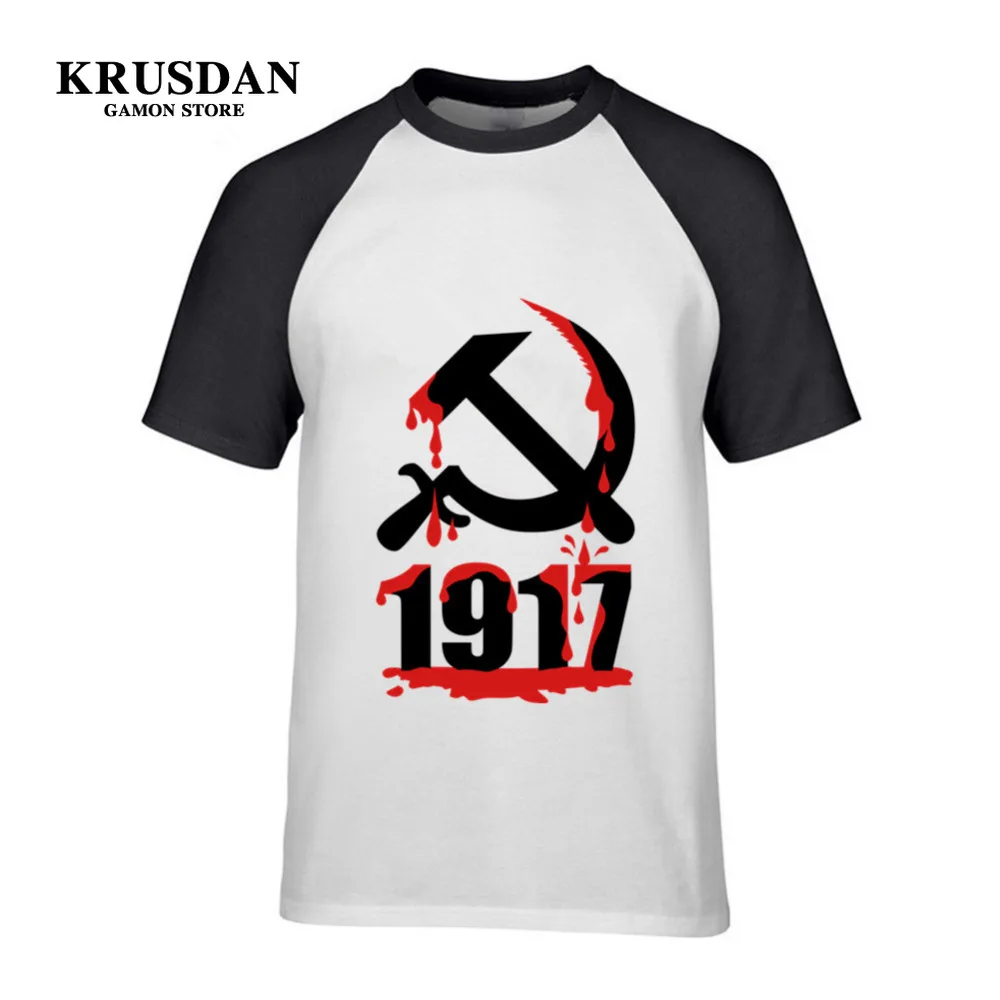 Новое поступление красные CCCP русские футболки для мужчин советское соединение