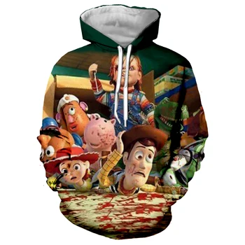 

New Chucky in Toy Story 4 Sweatshirts Men Hoodies 3D Printing Hoodie Hip Hop Male Casual Funny Tracksuits Clothes Harajuku Tops