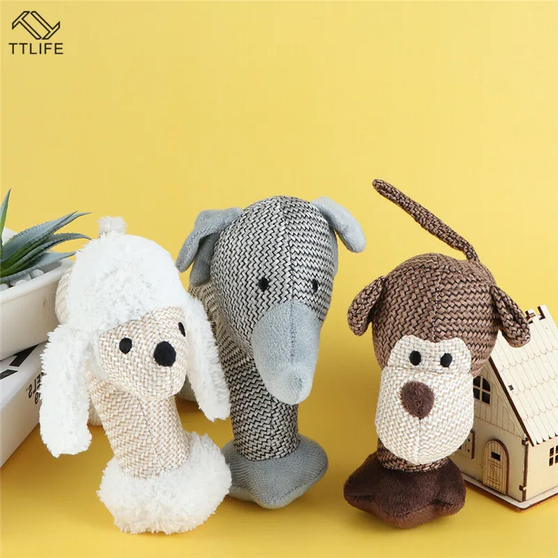 

TTLIFE Aggressive Puppy Chew Toys Indestructible Stuffed Squeaky Small Dog Toy Sound Squeaker Dog Interactive Toys Pet Supplies