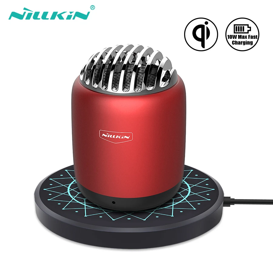 1322.71руб. 48% СКИДКА|Мини беспроводной Bluetooth динамик NILLKIN BT 4,0 динамик HiFi портативный бас Bluetooth сфотографировать видео подходит с беспроводным зарядным устройством-in Портативные колонки from Бытовая электроника on AliExpress 