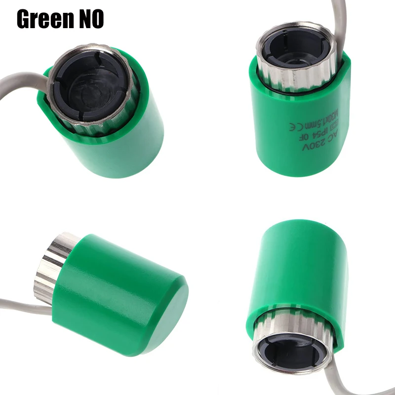 220V NO NC Electric Thermal Actuator Valve Head for Thermostat Manifold Underfloor Heating Radiator Normally Open Close IP54