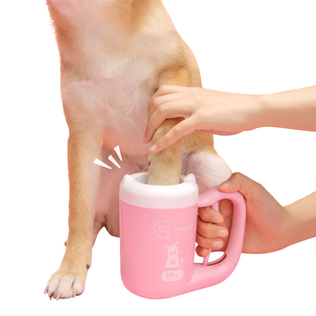 1 шт. очиститель для ног для домашних животных портативный креативный многофункциональный очиститель для ног для собак кошачий очиститель для ног товары для уборки домашних животных Прямая поставка - Цвет: Pink