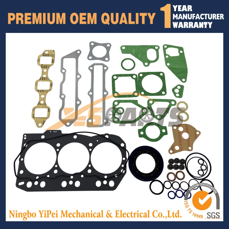 

3TNV82 3TNV82A Full overhaul Gasket Kit set For Yanmar VIO30 VIO27 B3 Excavator EG224 Tractor