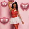 JSY Sexy Cosplay Lingerie Set Christmas Girl Uniform Bodysuit Erotic Skirt Catsuit Costumes Sex Role Play Club Nightwear Outfits 1