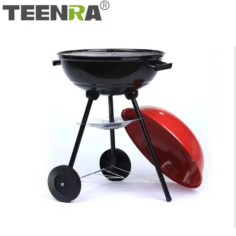 Teenra Charcoal Bbq Grill Outdoor Round Bbq Grill Backyard Barbecue Grill Garden Picnic Cooking Tools Aliexpress