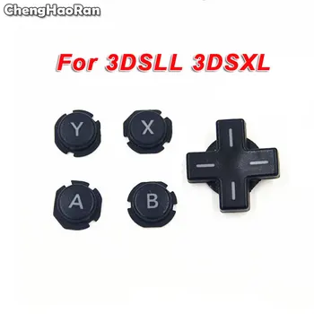 

ChengHaoRan Black ABXY Button D-Pad Direction Housing Shell Button Replacement for Nintendo 3DS XL LL 3DSLL 3DSXL Game Console