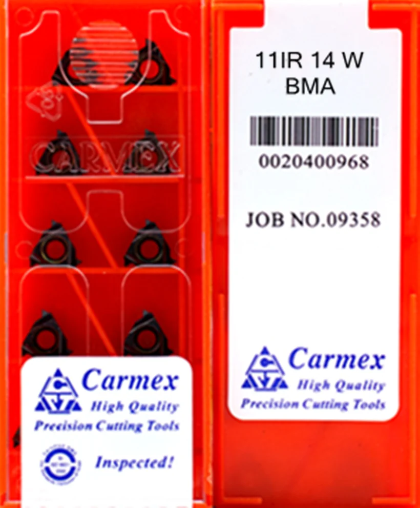 11IR 14W 19W BMA 10 шт 50 100 Карбид Carmex обработка вставки: нержавеющая сталь. Легированная И