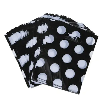 

100PZ Great circle Polka Dot flat mouth gift bag