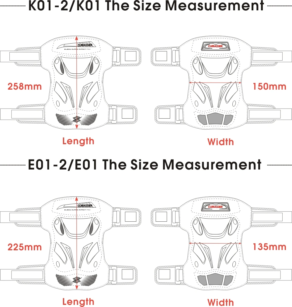 Cuirassier K01 Protective Motorbike Kneepad Motocross Motorcycle Knee Pads MX Protector Racing Guards Off-road Elbow Protection