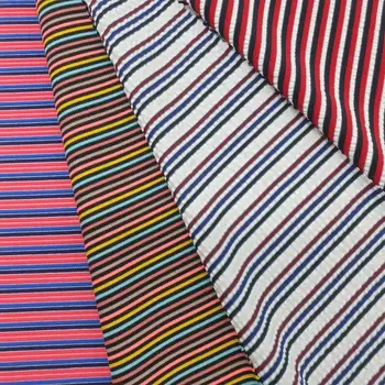 

Swimsuit Bikini Designer Fabric Rib Striped Nylon Polyester Spandex fabric selling by the yard