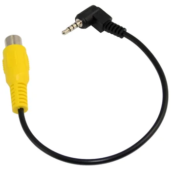 

GPS navigator 2.5mm video input adapter cable reversing rear view 2.5MM male plug to RCA lotus bus