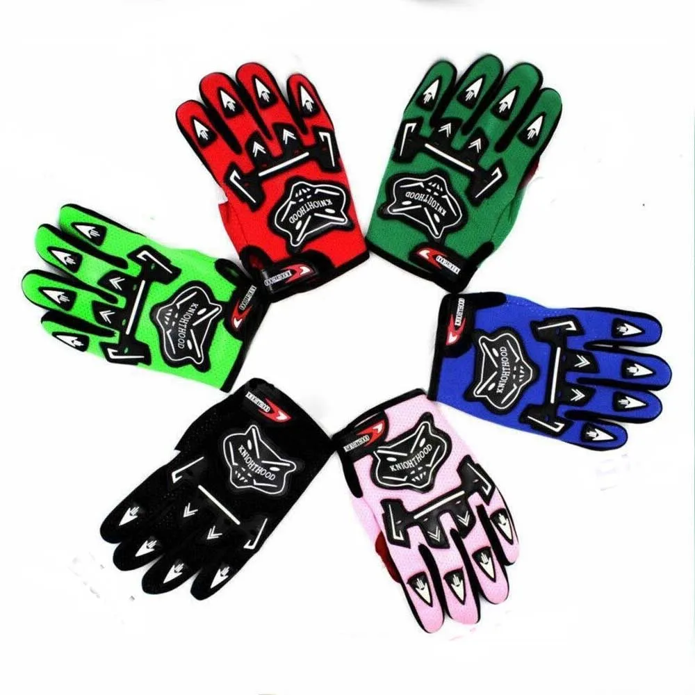TDPRO For Young Children Boys Kids Motorcycle Gloves Nylon Five Colors Full Finger Professional Motocross Protective Gear Glove |