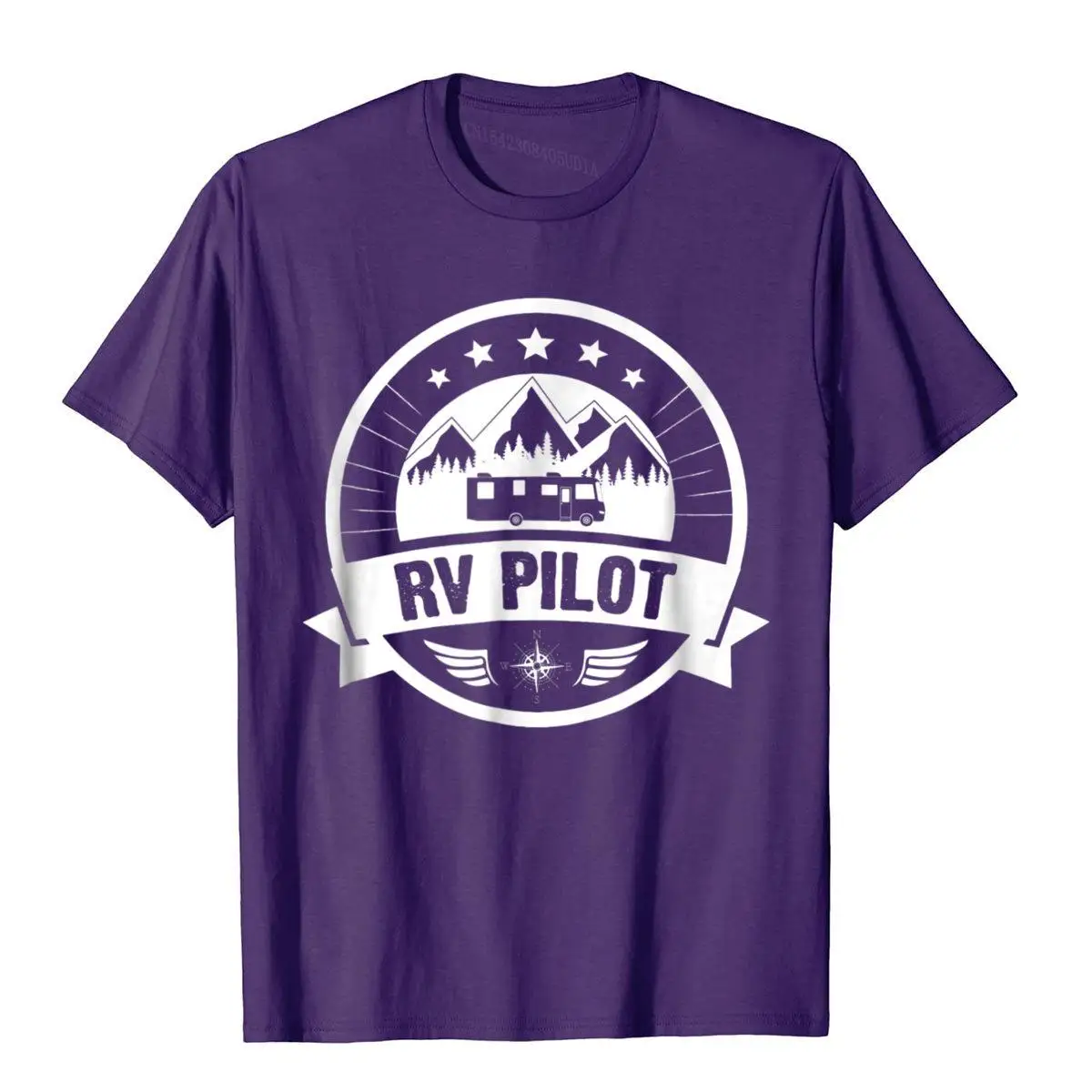 RV Pilot Funny Motorhome RV Travel T-shirt for Men__97A3292purple