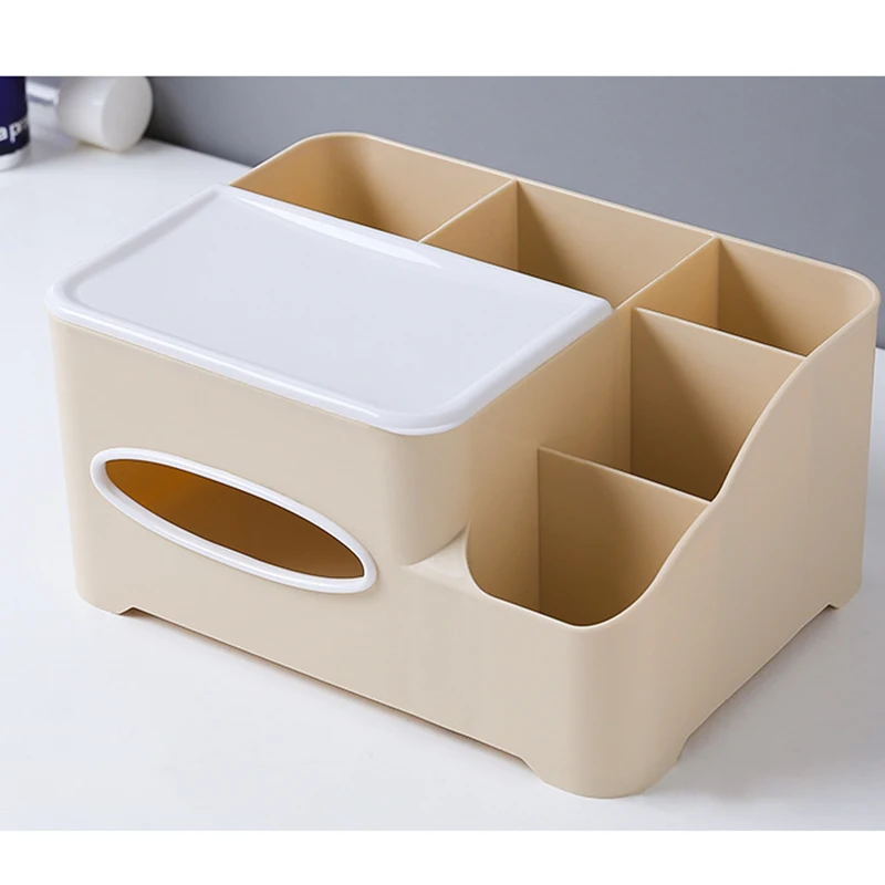 Multi-Function Tissue Storage Box Living Room Office Tissue Box Frame Dormitory Bedroom Bedside Sofa Simple Storage Box