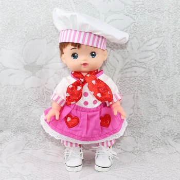 

for 25cm Mellchan Baby Doll Clothes Leger Little Merlot Hat Jumpsuit Skirt Chef Clothes Doll clothes accessories