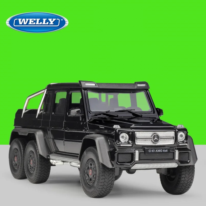 Модель внедорожника Welly G63 AMG 6X6 1:24 литая под давлением|Наземный транспорт| |