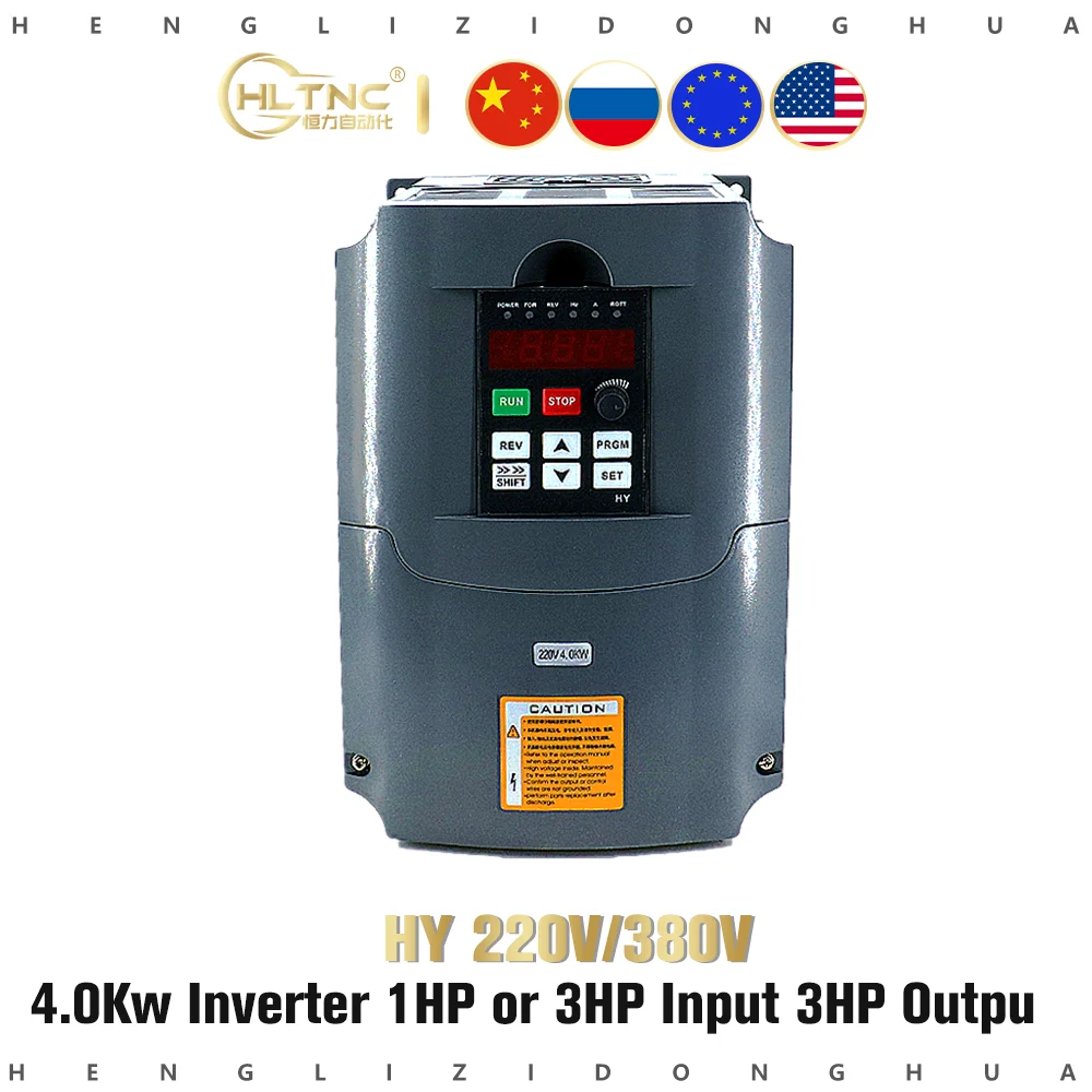 HY 3 или 1HP вход 3HP выход 220V 380v 4.0kw привод переменной частоты VFD/инвертор для 3.2KW 3.5KW