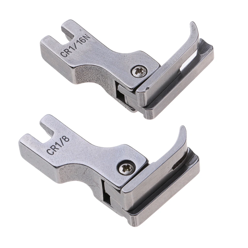 2 Pieces 1/8 1/16 Compensating Presser Foot Feet Sewing Machine Accessories For Sewing Knit & Thin Materials
