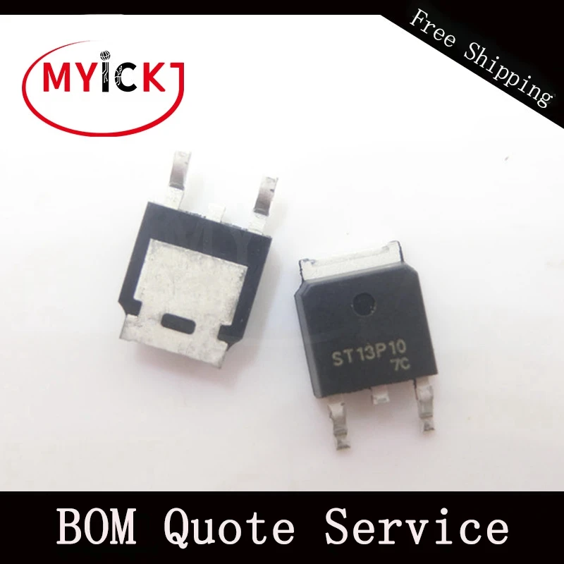 

10PCS ST13P10 TO-252 P Channel Enhancement Mode MOSFET IC CHIP