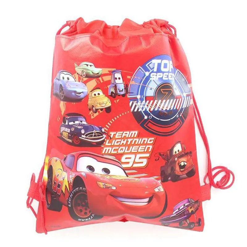 Disney Cars вечерние сувениры молния McQueen тематические пакеты для детей дни рождения нетканые ткани вечерние украшения для рюкзака Сумка 1 шт./партия