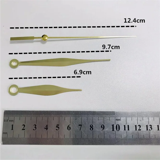 10sets klasický skromný křemen hodiny sazba zlato ručičky mechanismus částí sada souprava DIY hodiny částí příslušenství zeď hodiny domácí dekorace