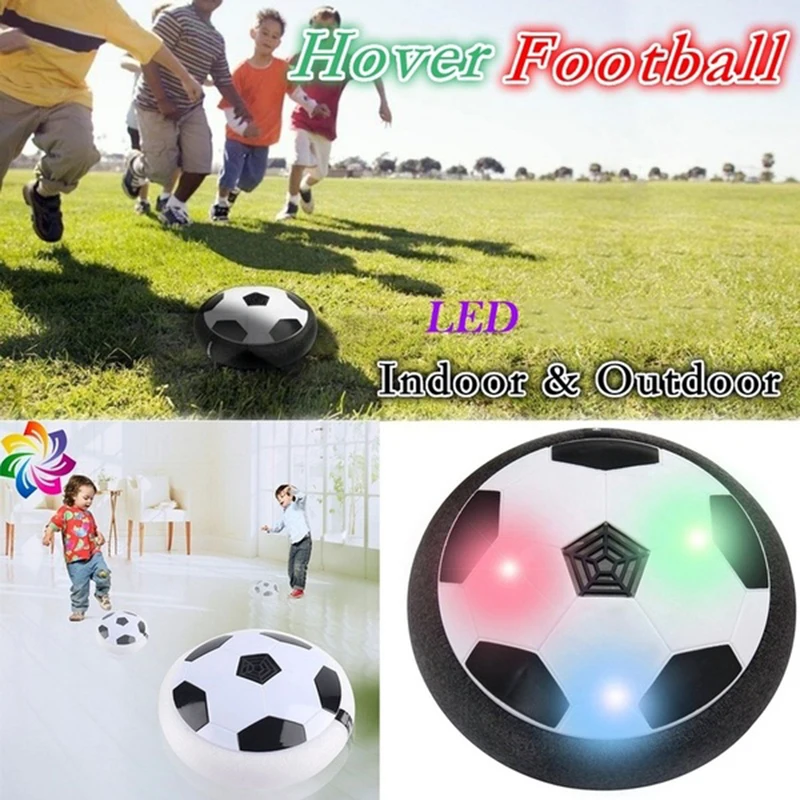Детская игрушка футбольный мяч воздушный Электрический Hover Красочный Светодиодный свет Веселая плавающая пена футбол родитель-ребенок домашние тренировочные игрушки
