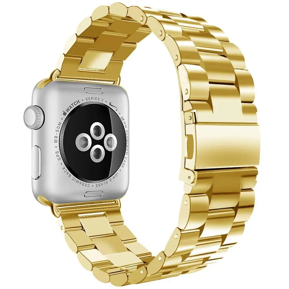 Ремешок из нержавеющей стали для apple watch 44 мм 40 мм 38 мм 42 мм iwatch series 4 3 2 1 металлический браслет для часов apple watch 5