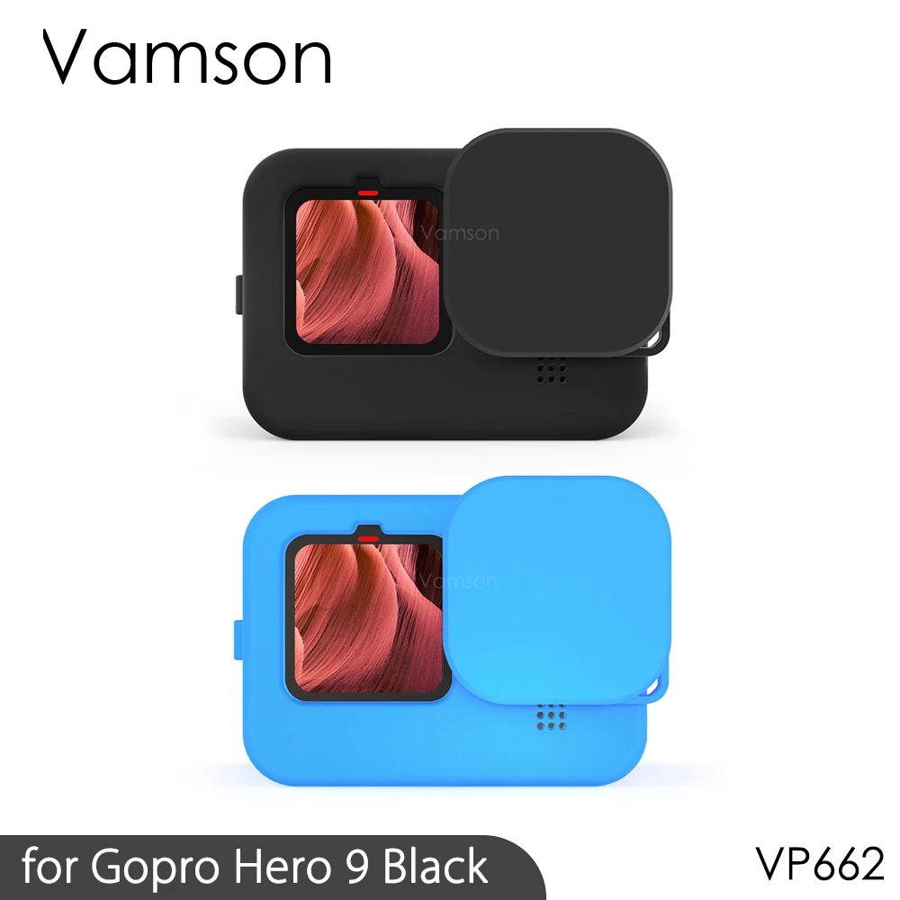 Soft Silicone Case for GoPro Hero 9 Case Protector Full Cover for Go pro 9 Camera Accessories Skin Shell VP662