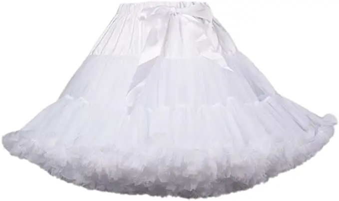 

Women's A Line Ruffle Tutu Petticoats Lolita Underskrit Puff Crinoline